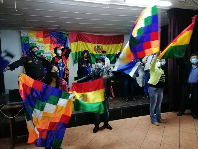 Anche a Roma si festeggia la vittoria del MAS IPSP in Bolivia